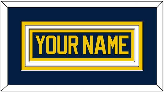 Michigan Hockey Nameplate - Road Blue (2021-2023) - Premier Tier 1