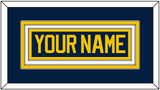 Michigan Hockey Nameplate - Road Blue (2021-2023) - Triple Mat 1