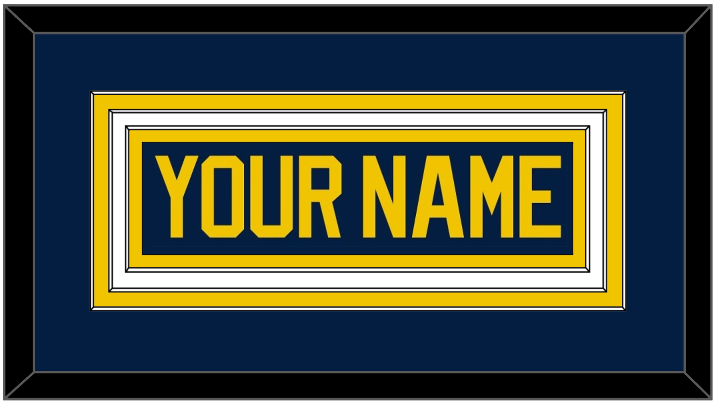 Michigan Hockey Nameplate - Road Blue (2021-2023) - Premier Tier 1