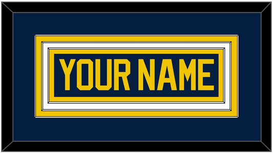 Michigan Hockey Nameplate - Road Blue (2021-2023) - Premier Tier 1