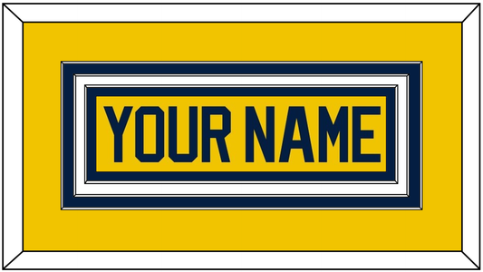 Michigan Hockey Nameplate - Alternate Maize (2021-2023) - Premier Tier 1