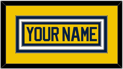 Michigan Hockey Nameplate - Alternate Maize (2021-2023) - Premier Tier 1