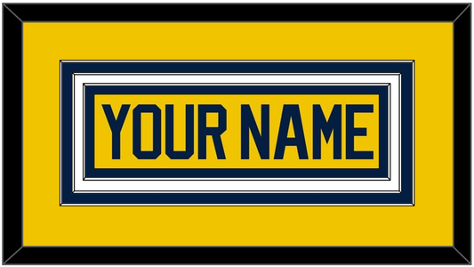 Michigan Hockey Nameplate - Alternate Maize (2021-2023) - Premier Tier 1
