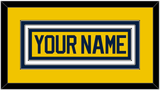 Michigan Hockey Nameplate - Alternate Maize (2021-2023) - Triple Mat 1