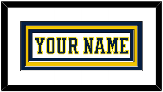 Michigan Hockey Nameplate - Home White (2019-2020) - Premier Tier 1