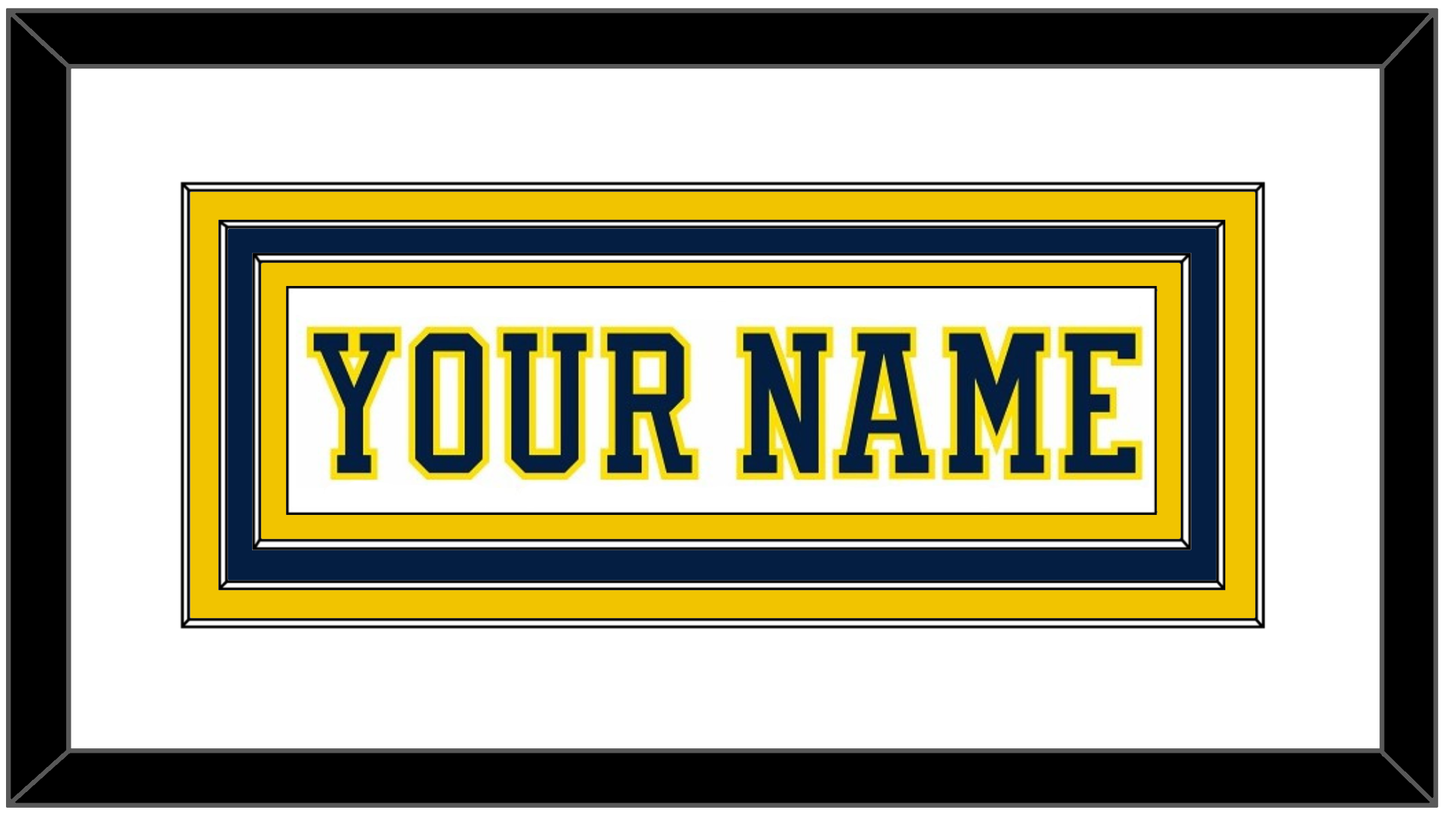 Michigan Hockey Nameplate - Home White (2019-2020) - Premier Tier 2