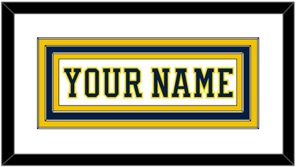 Michigan Hockey Nameplate - Home White (2019-2020) - Premier Tier 2