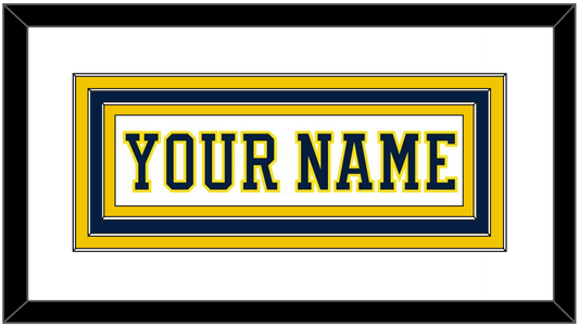 Michigan Hockey Nameplate - Home White (2019-2020) - Premier Tier 2
