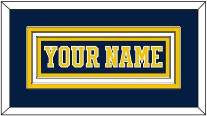 Michigan Hockey Nameplate - Road Blue (2019-2020) - Premier Tier 1