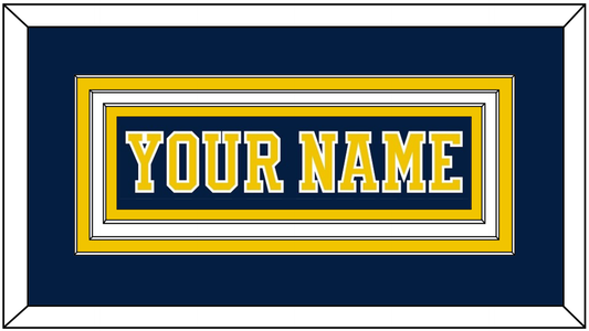 Michigan Hockey Nameplate - Road Blue (2019-2020) - Premier Tier 1