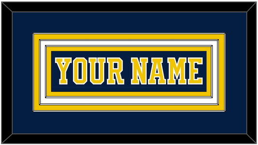 Michigan Hockey Nameplate - Road Blue (2019-2020) - Premier Tier 1