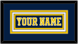 Michigan Hockey Nameplate - Road Blue (2019-2020) - Triple Mat 1