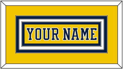 Michigan Hockey Nameplate - Alternate Maize (2019-2020) - Premier Tier 1