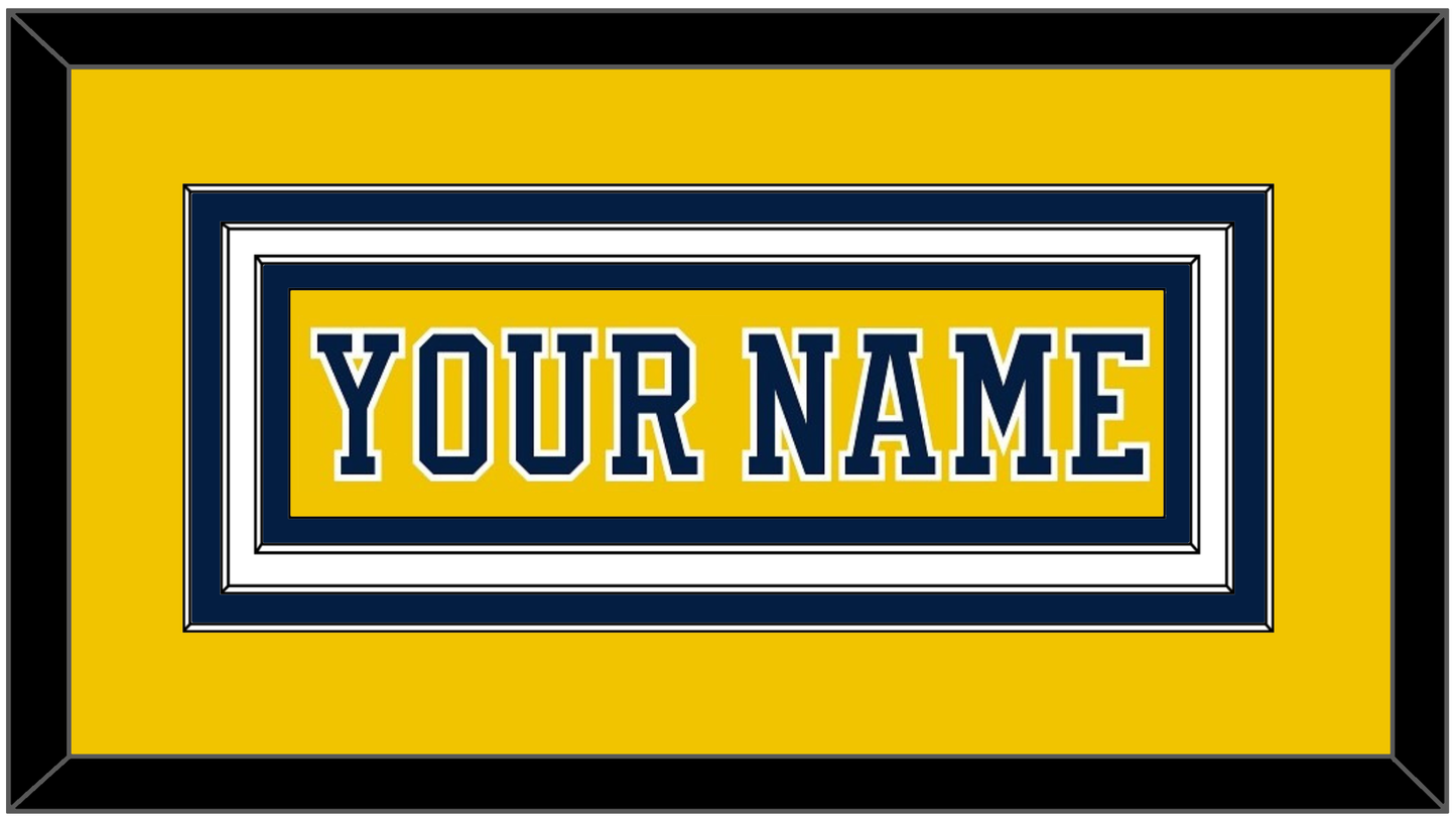 Michigan Hockey Nameplate - Alternate Maize (2019-2020) - Premier Tier 1