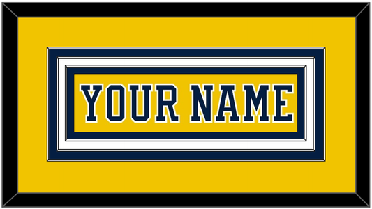 Michigan Hockey Nameplate - Alternate Maize (2019-2020) - Premier Tier 1