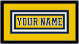 Michigan Hockey Nameplate - Alternate Maize (2019-2020) - Triple Mat 1