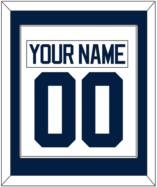 Michigan Hockey Nameplate & Number (Back) Combined - Home White - Essential Tier 2