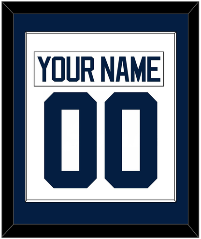 Michigan Hockey Nameplate & Number (Back) Combined - Home White - Essential Tier 2