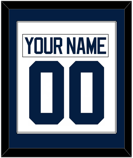 Michigan Hockey Nameplate & Number (Back) Combined - Home White - Essential Tier 2