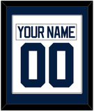 Michigan Hockey Nameplate & Number (Back) Combined - Home White - Single Mat 2