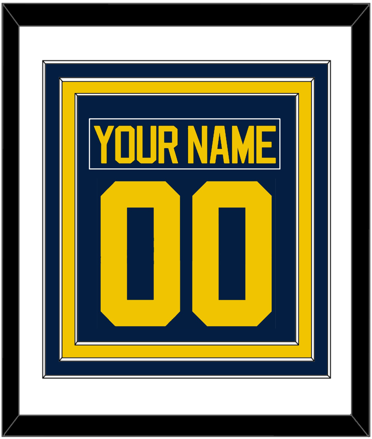Michigan Nameplate & Full-Size Number - Combined
