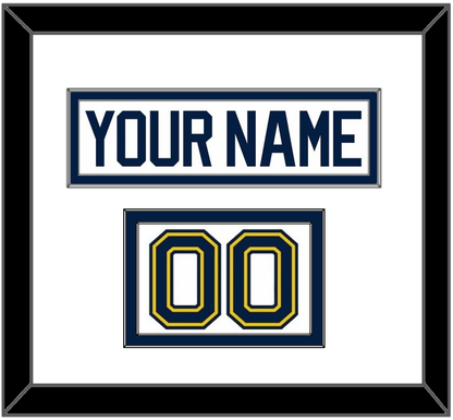 Michigan Hockey Nameplate & Number (Shoulder) - Home White (2021-2023) - Signature Tier 1