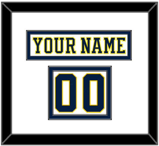 Michigan Hockey Nameplate & Number (Shoulder) - Home White (2019-2020) - Signature Tier 1