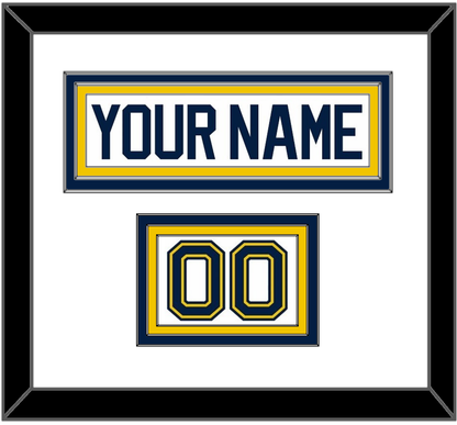 Michigan Hockey Nameplate & Number (Shoulder) - Home White (2021-2023) - Premier Tier 1