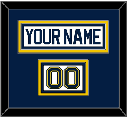 Michigan Hockey Nameplate & Number (Shoulder) - Home White (2021-2023) - Premier Tier 2