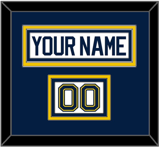 Michigan Hockey Nameplate & Number (Shoulder) - Home White (2021-2023) - Premier Tier 2