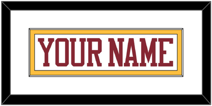Minnesota Hockey Nameplate - Home White - Essential Tier 1