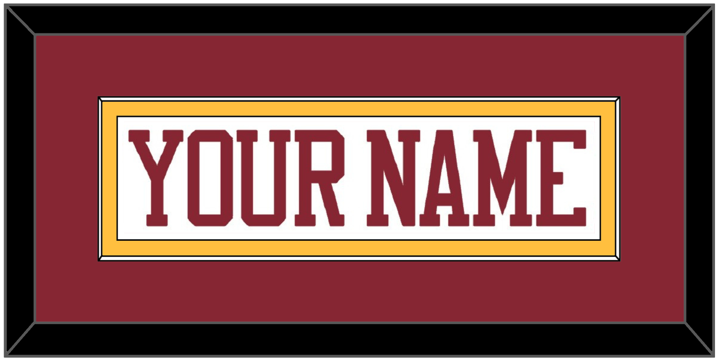 Minnesota Hockey Nameplate - Home White - Essential Tier 2