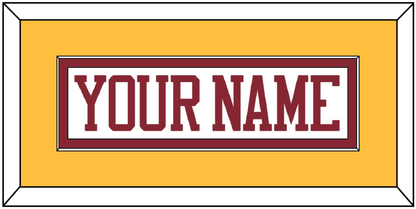 Minnesota Hockey Nameplate - Home White - Essential Tier 3