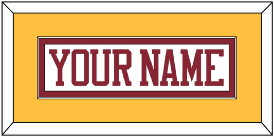Minnesota Hockey Nameplate - Home White - Essential Tier 3