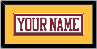 Minnesota Hockey Nameplate - Home White - Essential Tier 3