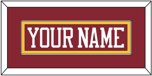 Minnesota Hockey Nameplate - Road Maroon - Essential Tier 2