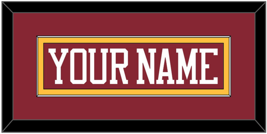 Minnesota Hockey Nameplate - Road Maroon - Essential Tier 2