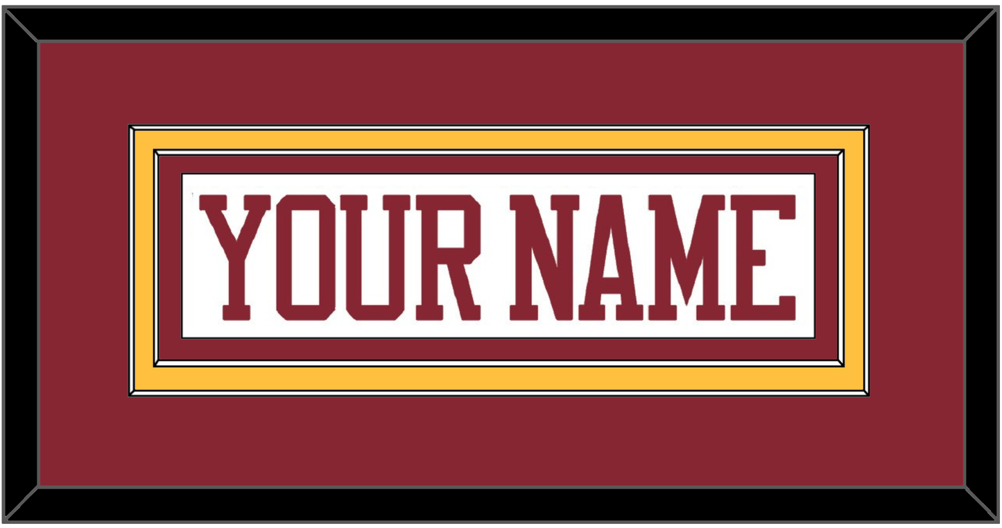Minnesota Hockey Nameplate - Home White - Signature Tier 2