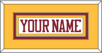 Minnesota Hockey Nameplate - Home White - Signature Tier 3