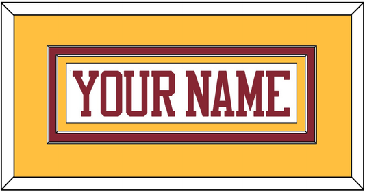 Minnesota Hockey Nameplate - Home White - Signature Tier 3