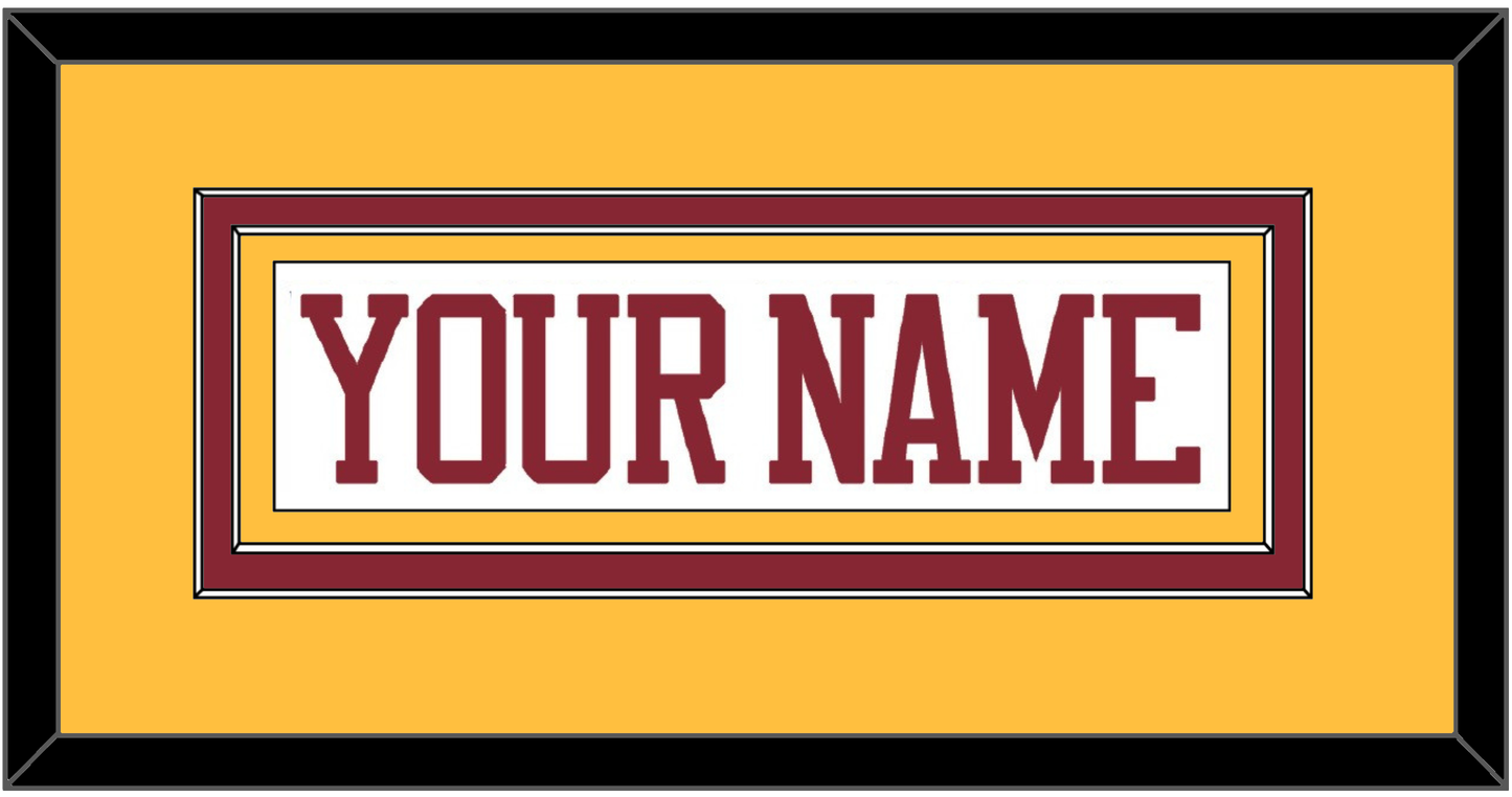 Minnesota Hockey Nameplate - Home White - Signature Tier 3