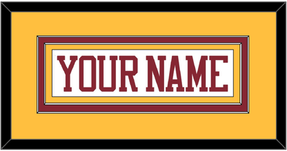 Minnesota Hockey Nameplate - Home White - Signature Tier 3