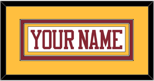 Minnesota Hockey Nameplate - Home White - Signature Tier 3