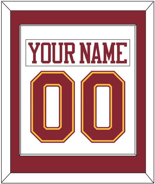 Minnesota Nameplate & Number (Back) Combined - Home White - Essential Tier 1