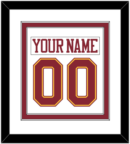 Minnesota Nameplate & Number (Back) Combined - Home White - Signature Tier 1