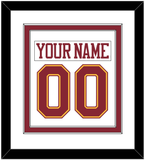 Minnesota Nameplate & Number (Back) Combined - Home White - Double Mat 1