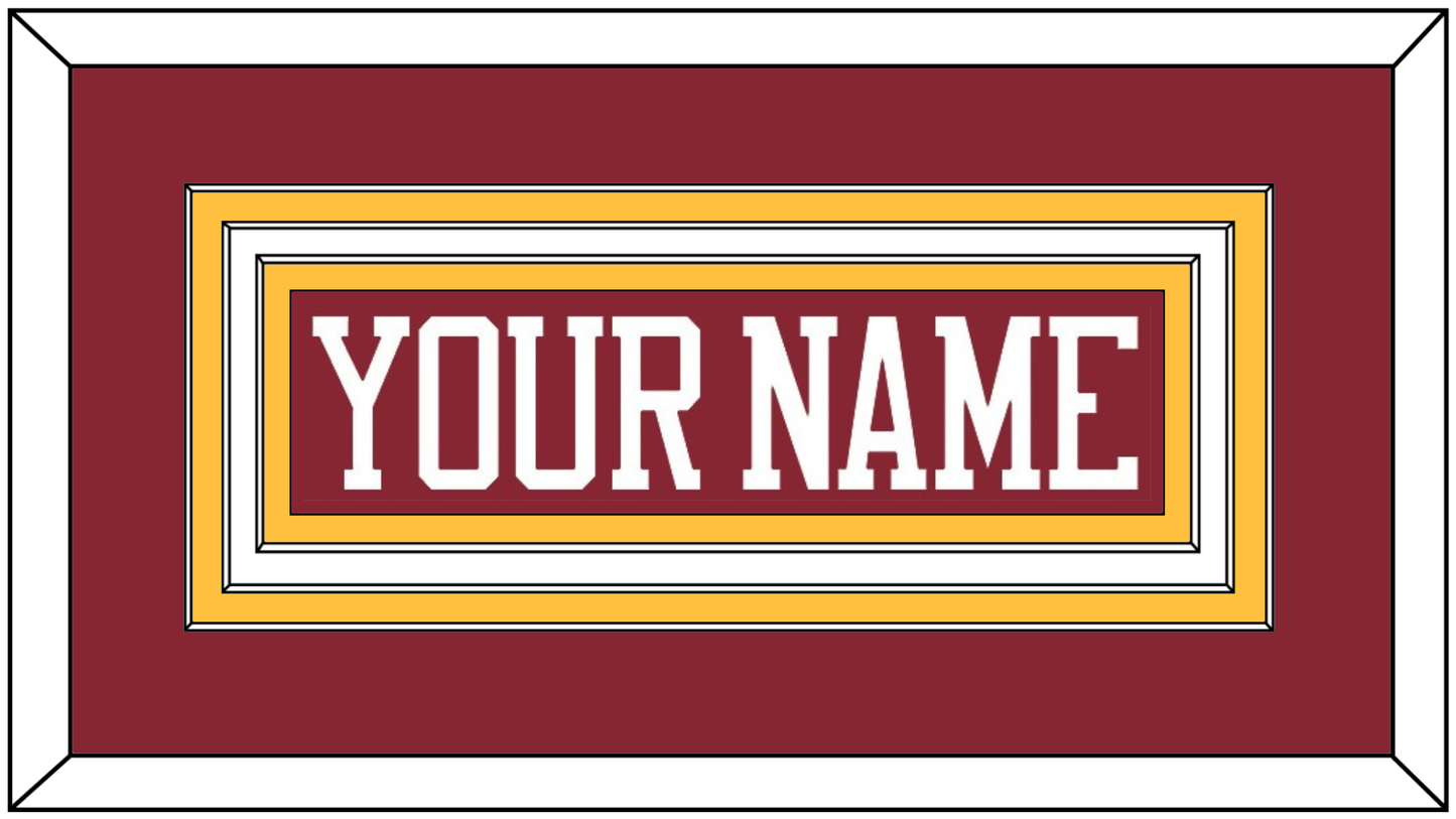 Minnesota Hockey Nameplate - Road Maroon - Premier Tier 1