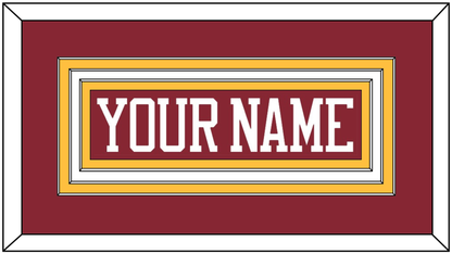 Minnesota Hockey Nameplate - Road Maroon - Premier Tier 1