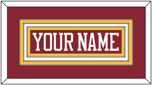 Minnesota Hockey Nameplate - Road Maroon - Premier Tier 1