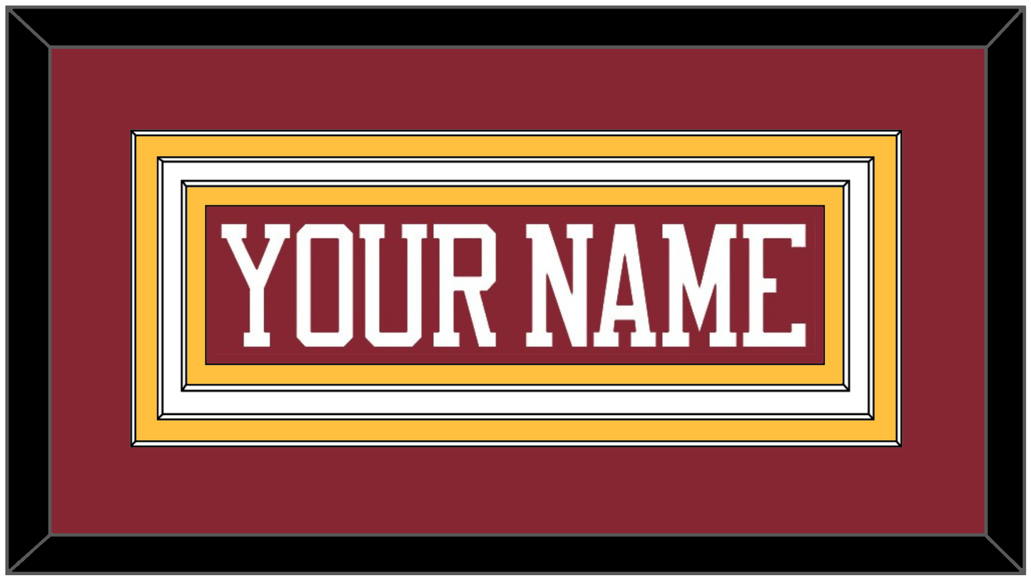 Minnesota Hockey Nameplate - Road Maroon - Premier Tier 1